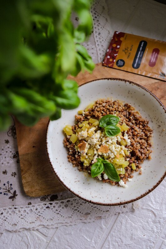 Buckwheat with zuchini recipe. beef brotjh in your daily diet 